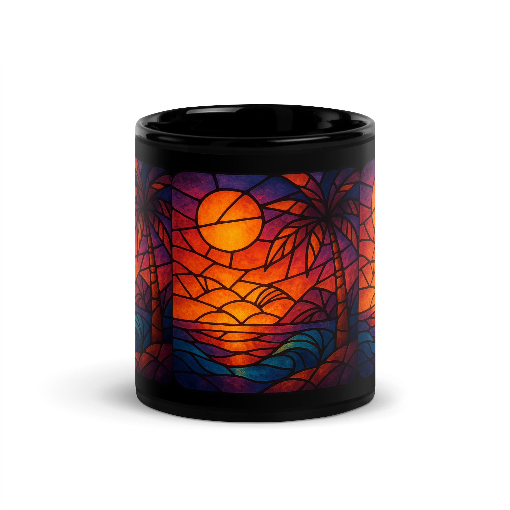 Mug brillant noir – Image 3
