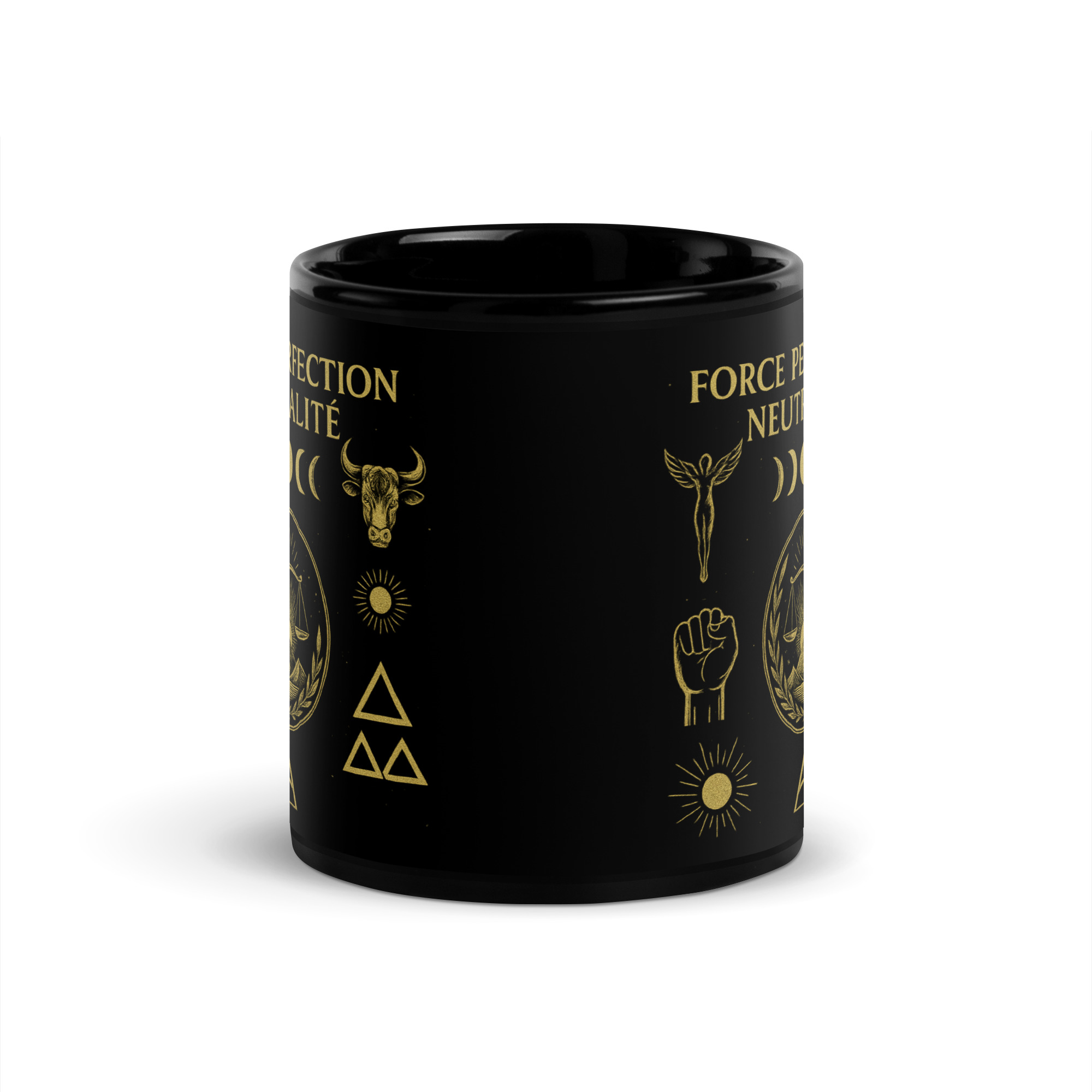 Mug brillant noir – Image 3