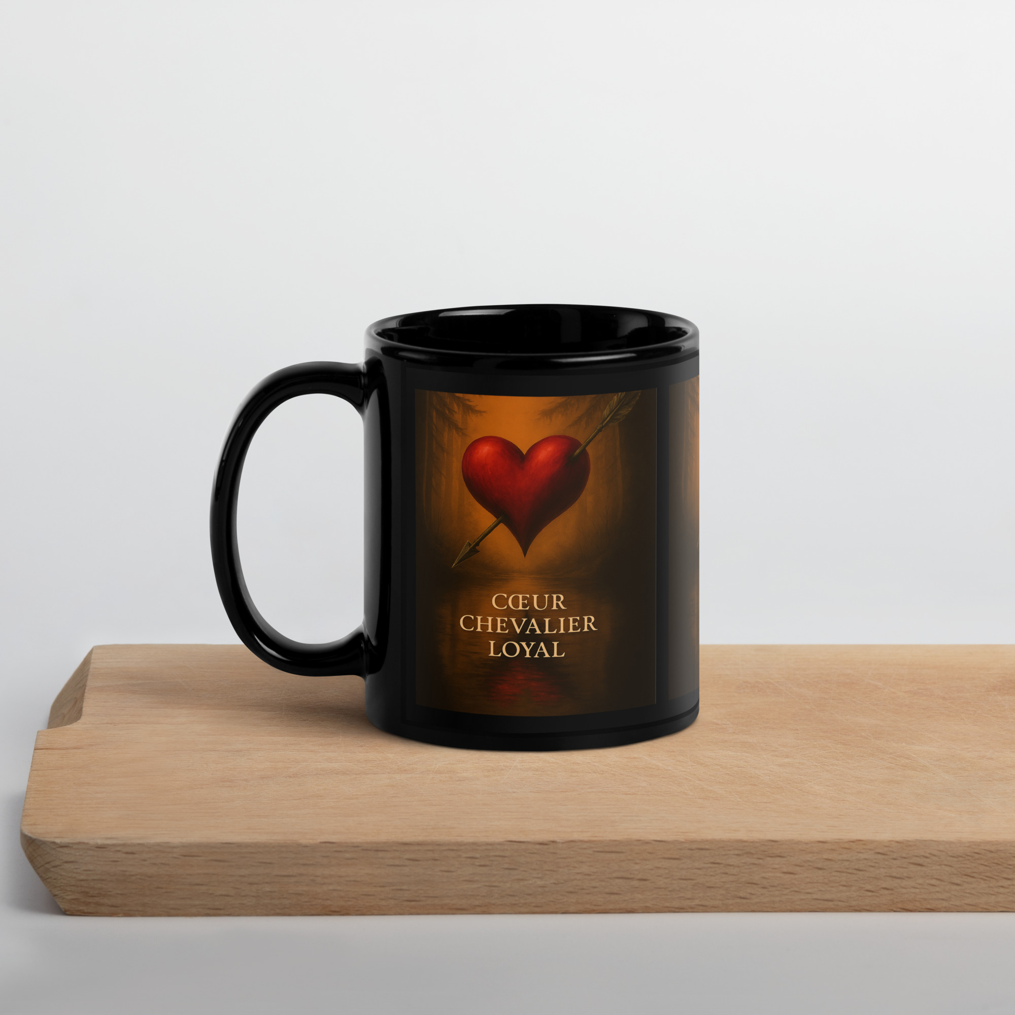 Mug brillant noir – Image 3