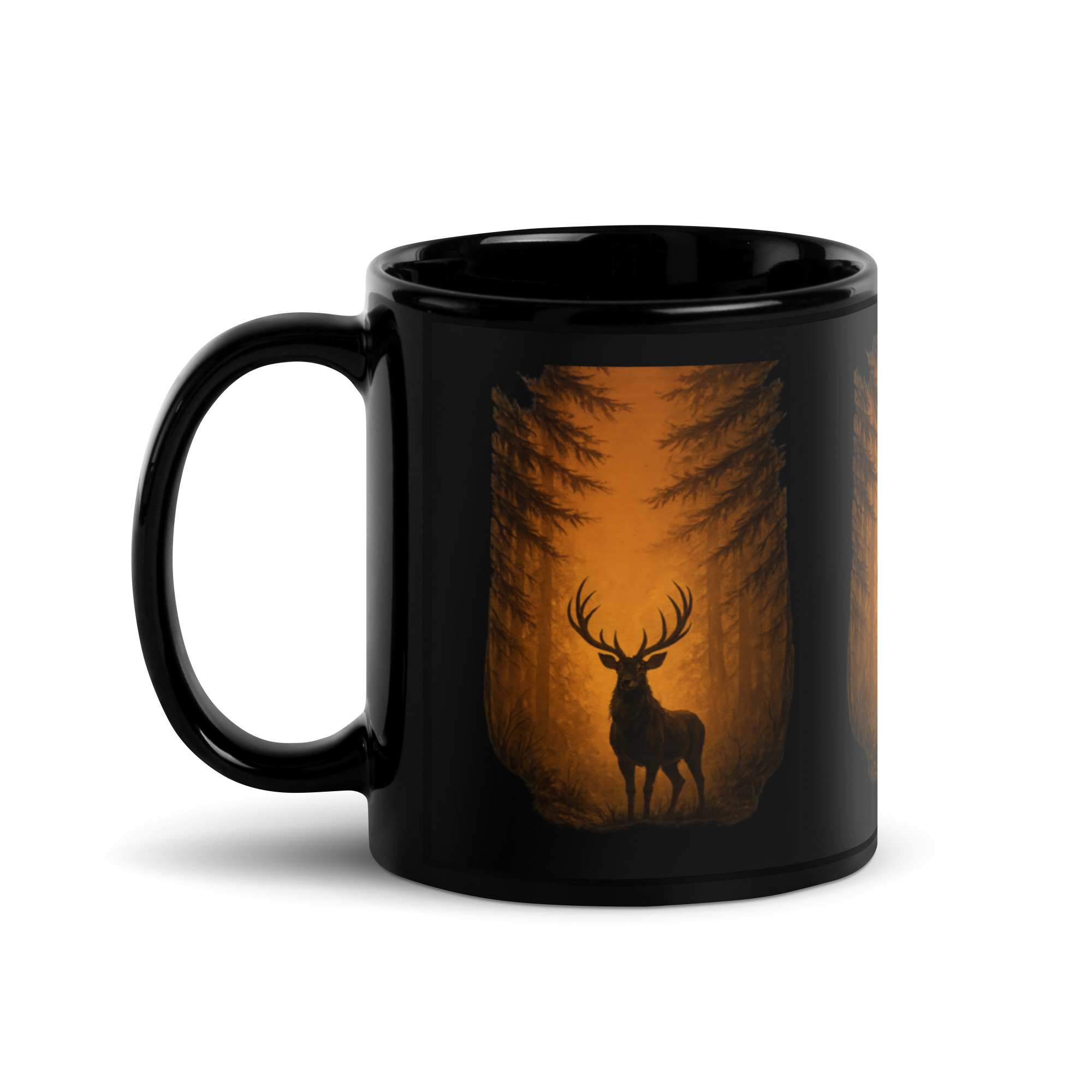 Mug brillant noir – Image 2
