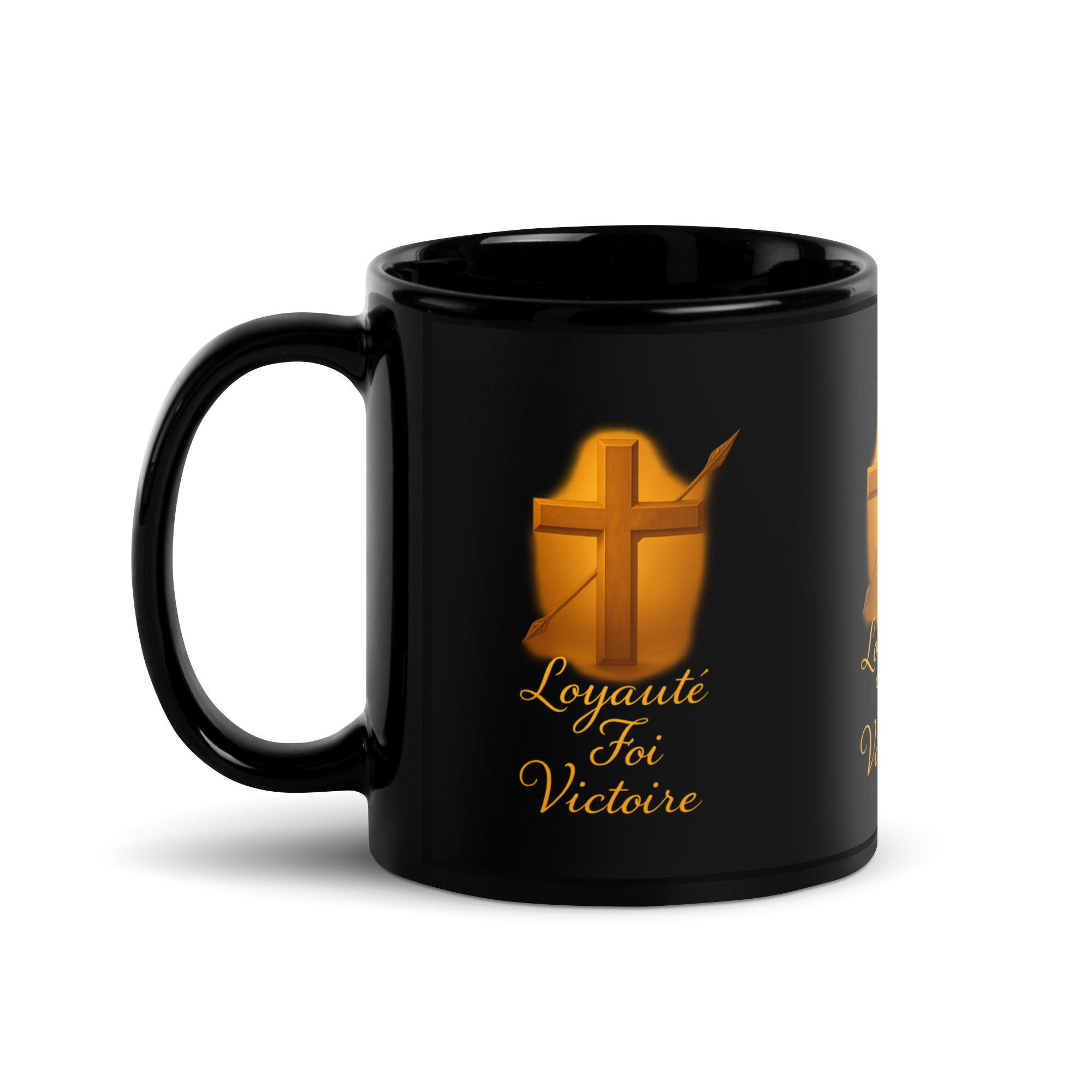 Mug brillant noir – Image 2