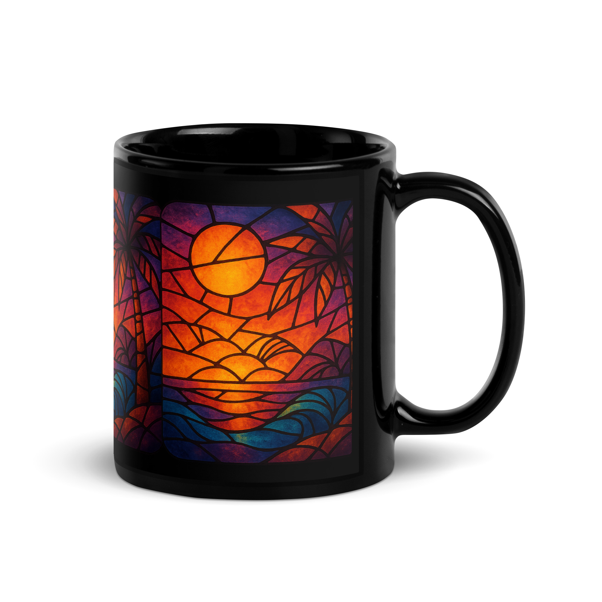 Mug brillant noir