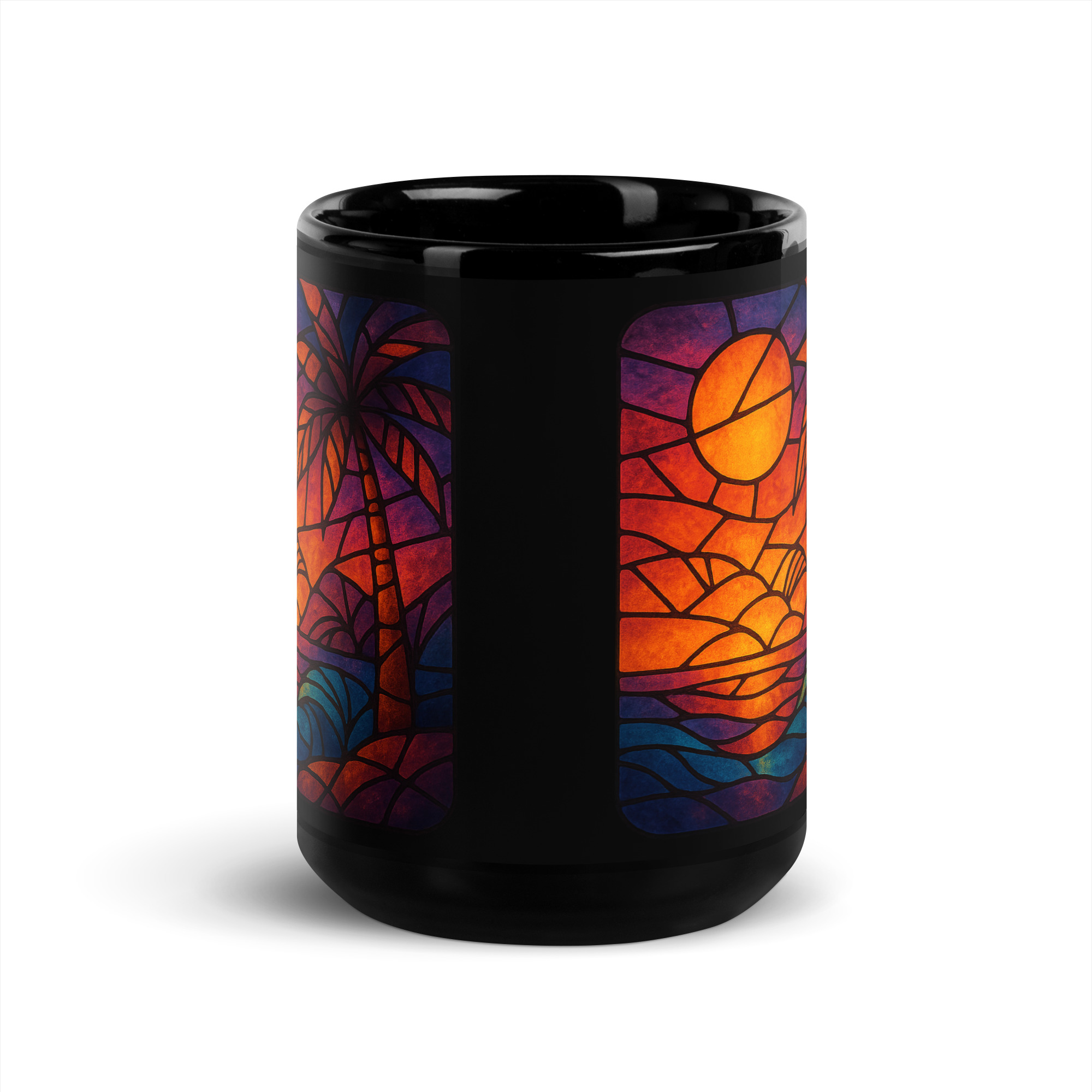 Mug brillant noir – Image 6