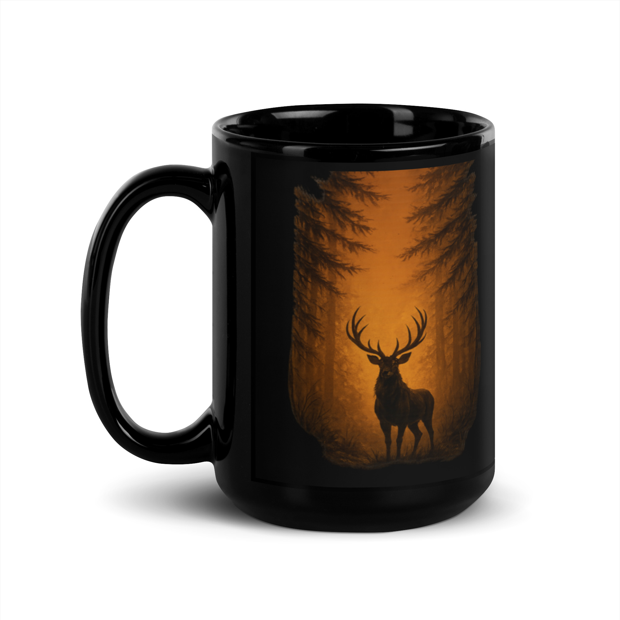 Mug brillant noir – Image 5
