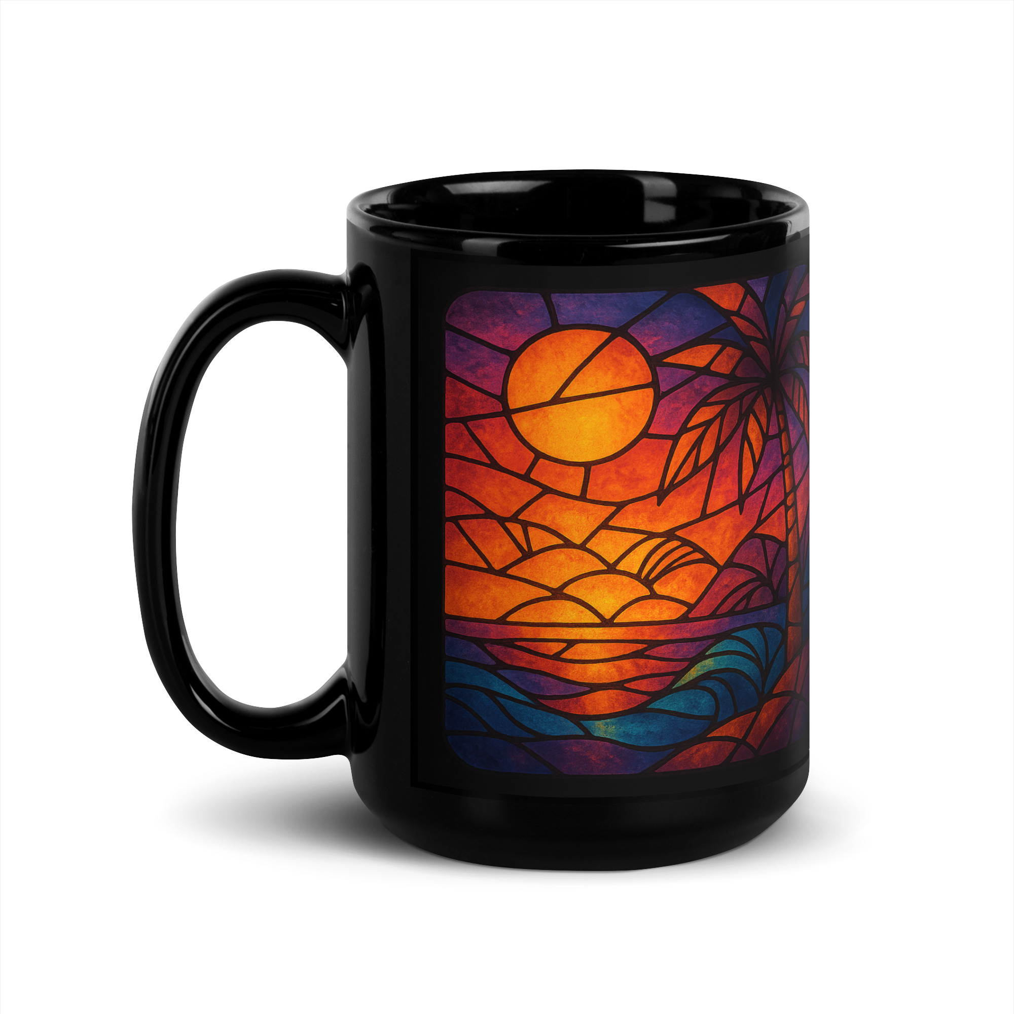Mug brillant noir – Image 4