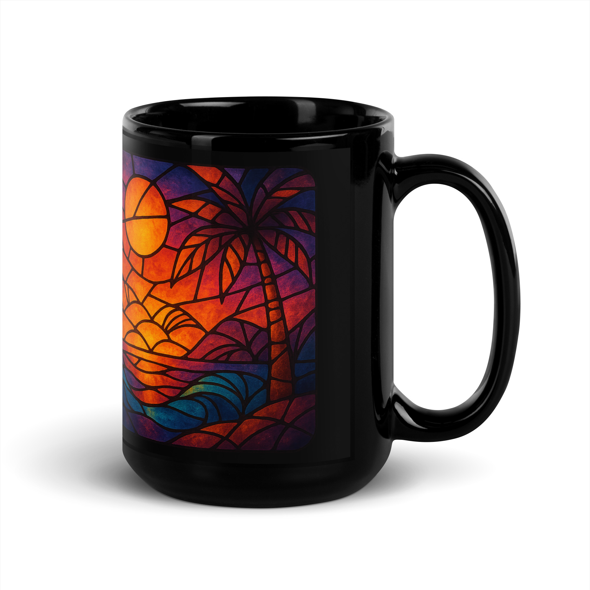 Mug brillant noir – Image 5